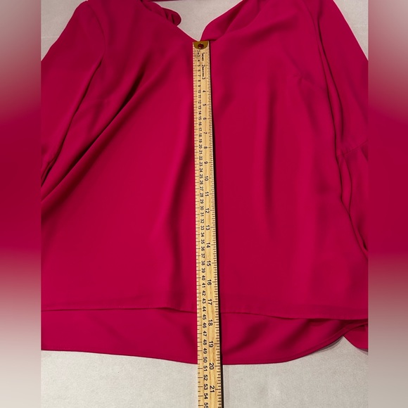 Joseph Ribkoff Hot Pink Ruffle‎ Sleeve Blouse Size 6 - Picture 4 of 15